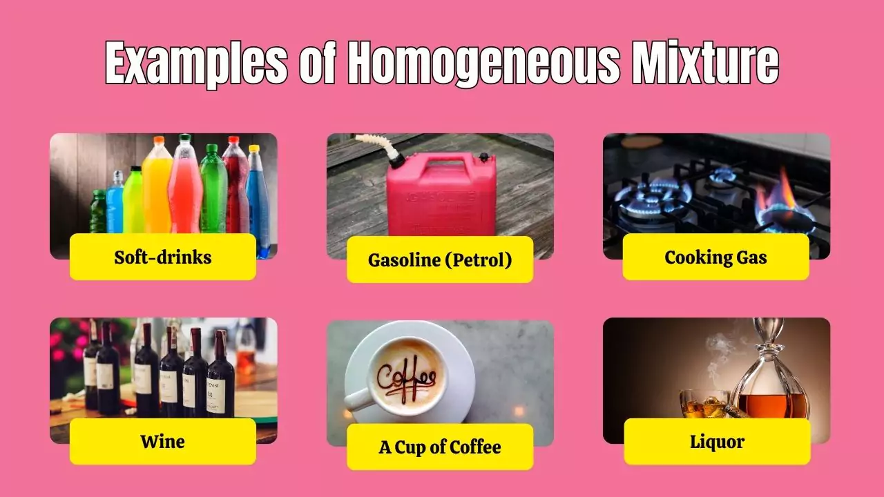Examples of Homogeneous Mixture in everyday life